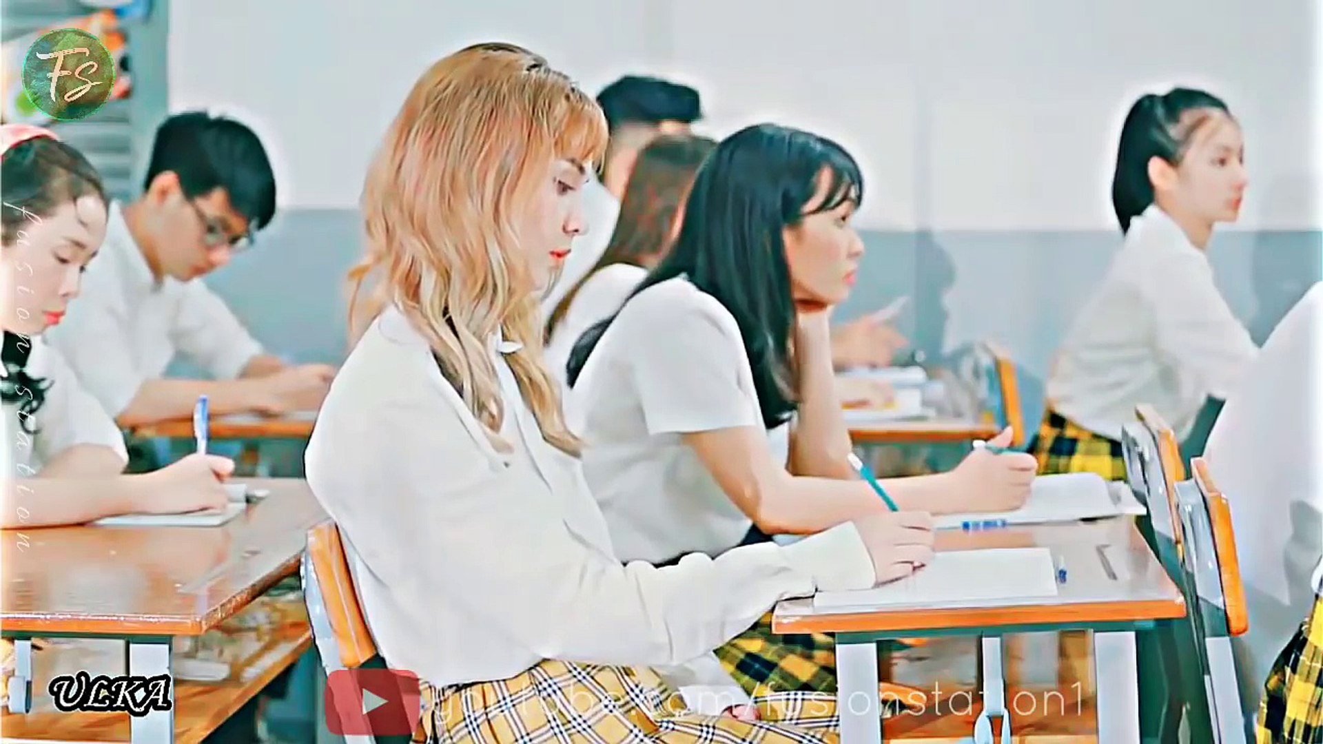 ⁣Cute College Love Story _ Very Heart Touching Love Song _ Korean Mix Hindi Songs 2018