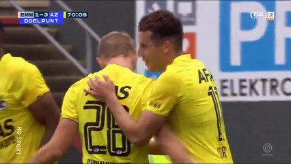 Second Goal Oussama Idrissi FC Emmen 1-4 AZ Alkmaar 19.8.2018