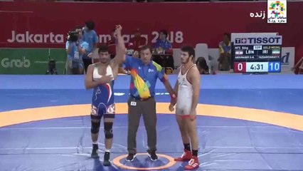 قهرمانی مقتدرانه حسن یزدانی در کشتی بازی‌های آسیایی ۲۰۱۸