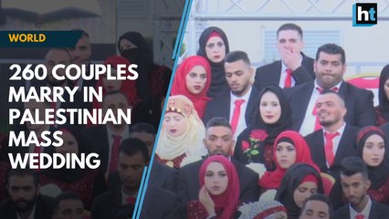 Mass wedding held for 260 Palestinian couples