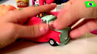 Play Doh Superhero Cars Superman vs. The Thing Disney Pixar Carros Mater & Purple Ramone