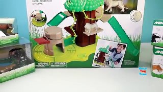 Safari Treehouse Adventure Playset Ania Animals Toys For Kids