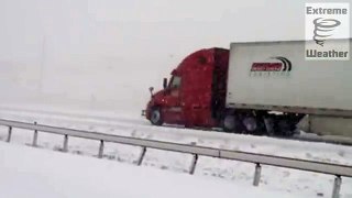 Car Pileup in Wyoming Blizzard 17 04 new