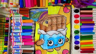 Learn Colors for Kids and Color with Paint Car Stamp and Roller Coloring Page