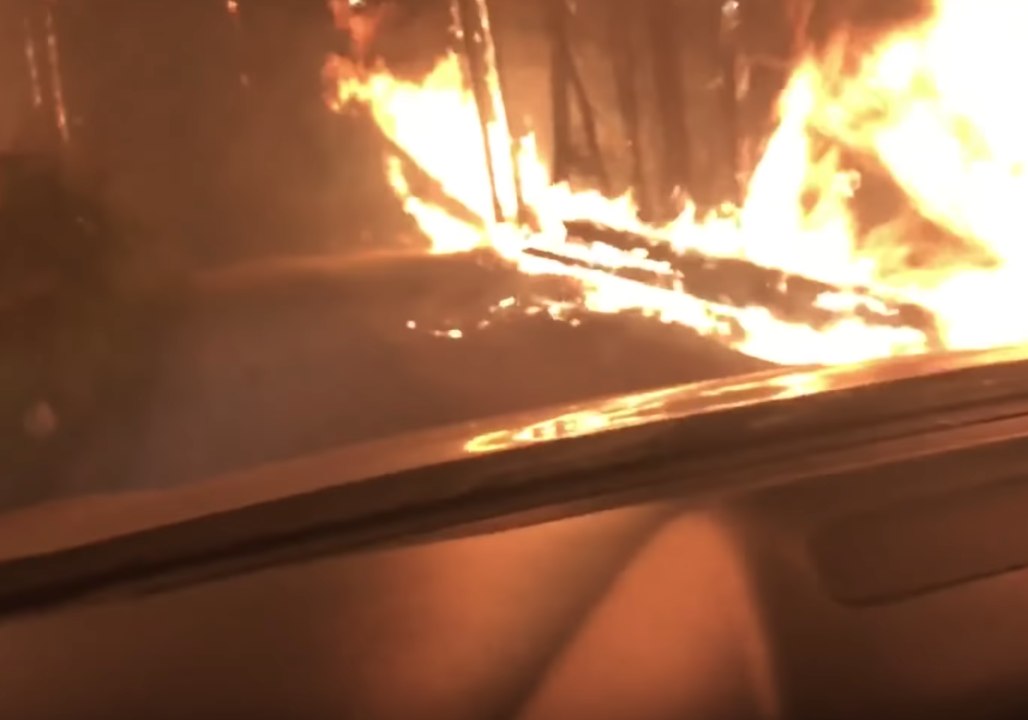 Hikers Attempt to Escape Wildfire in Glacier National Park by Driving Through It