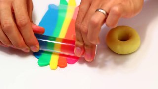 Play Doh Rainbow Donut