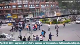 Earthquake in Nepal new, CCTV footage