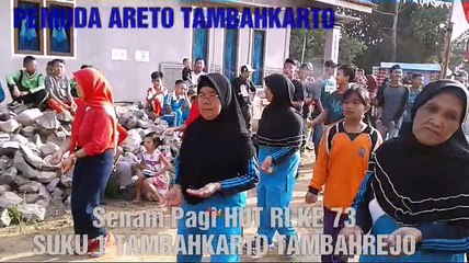 Senam pagi Hut RI ke 73 di Tambahkarto 01