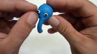 Learn how to make Elephant for kids using modelling clay Play doh