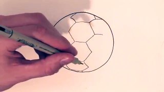 Drawing & Illustration Lessons : How to Draw a Soccer Ball