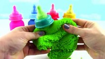 DIY How to Make Colors Kinetic Sand Baby Milk Bottles Baby Bottle Rainbow Kinetic Sand