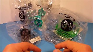 1997 THE ADVENTURES OF BATMAN and ROBIN SET OF 5 TACO BELL KIDS MEAL TOYS VIDEO REVIEW