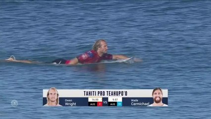 Adrénaline - Surf : Tahiti Pro Teahupo'o, Men's Championship Tour - Quarterfinal heat 2