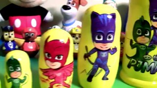 Heróis de Pijama ToysBR Brasil Disney PJ Masks Nesting Dolls Stacking Cups em Portugues BR