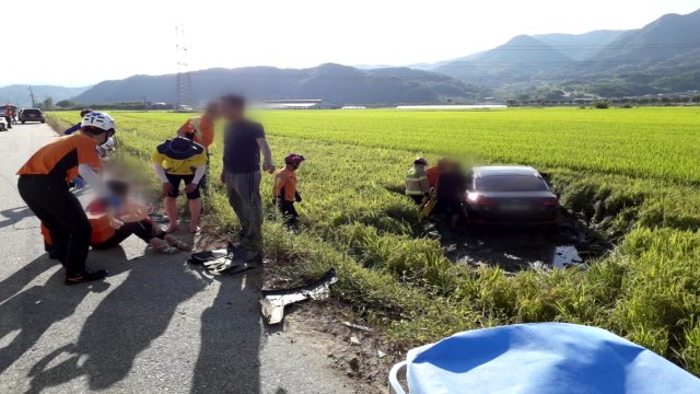 남원서 달리던 승용차 2대 충돌...6명 경상 / YTN