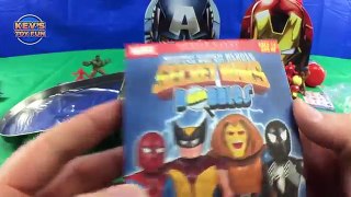 Avengers Assemble Kinder Egg Surprise Toys Captain America Hulk Iron Man Spiderman Toys