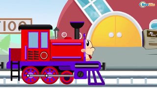 The Train & Animals Cartoon Animation Trains Cartoons for children