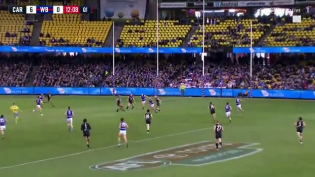 Australian Rules Football: Carlton Blues vs. Western Bulldogs 2018 Season Full Match (18.8.18)