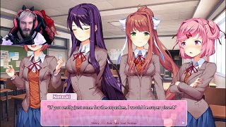 THIS game is scary?????????????????????how??????????? Doki Doki Literature Club Part 1