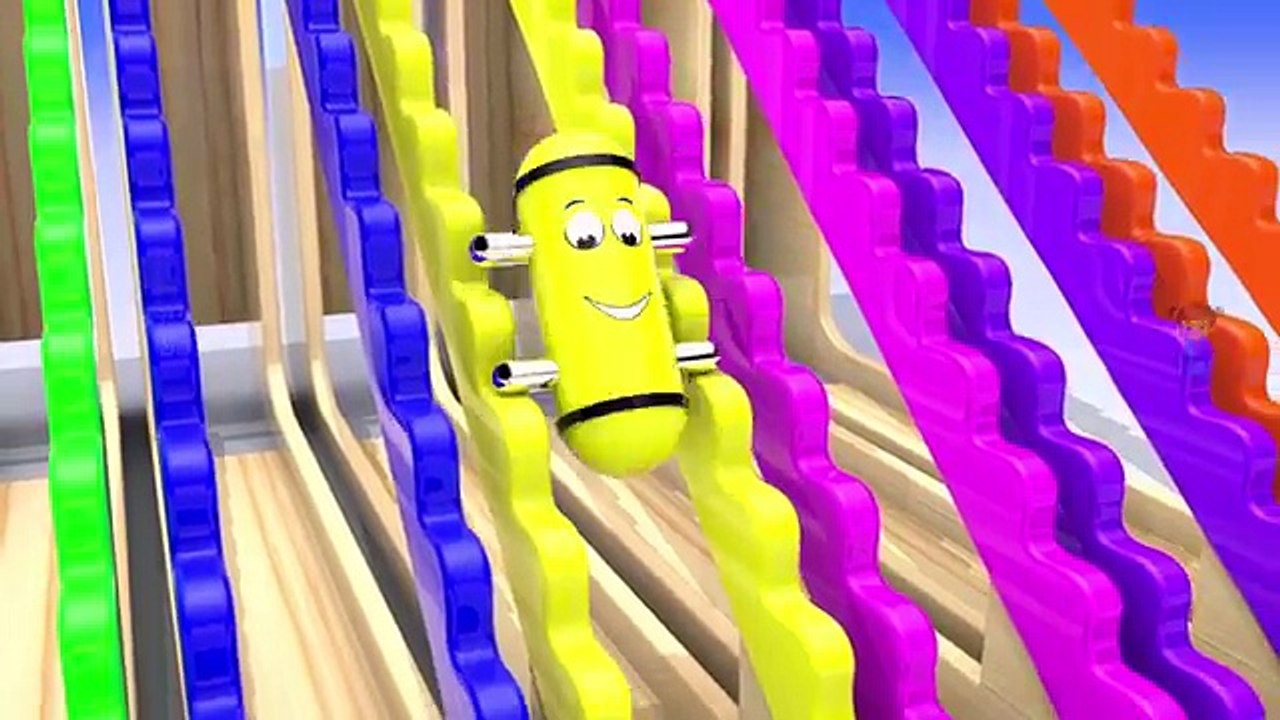 Colors and Shapes for Children to Learn with Wooden Toy Train 3D Kids Toddler Learning Vid