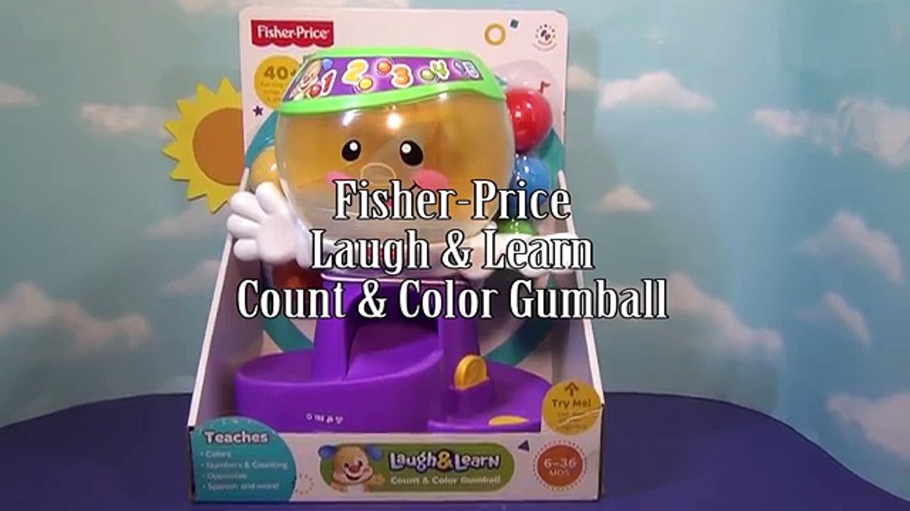 Fisher Price Laugh & Learn Count and Color Gumball Machine Count Candy Gumballs