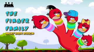 Finger Family Nursery Rhyme ANGRY BIRDS VersioN 3 Men Animations