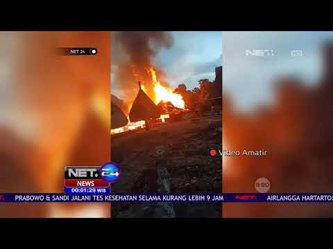 Kebakaran Membakar Habis Puluhan Rumah Adat - NET 24