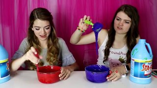 3 Colors of Glue Slime Challenge! / AllAroundAudrey