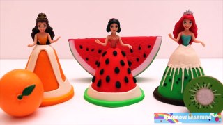 Fruit Princess Dresses Made with Play Doh