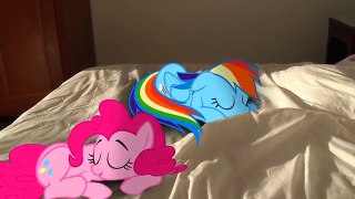 Rainbow Dash and Pinkie Pie Sleeping (MLP in real life)