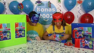 PJ Masks Spiral Playset Race and Toy Challenge! || Disney Toy Review || Konas2002