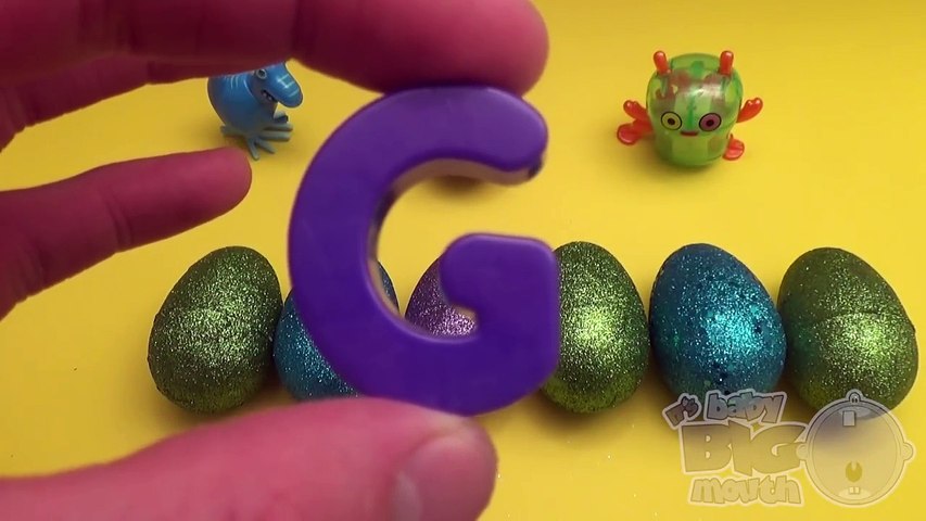 Spider Man Surprise Egg Learn A Word! Spelling Words Starting With G! Lesson 6