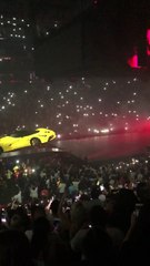 Ferrari Floats over Crowd