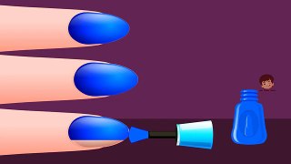 Colors for Children to Learn with Surprise Nail Arts Kids Children Toddlers Learning Colou