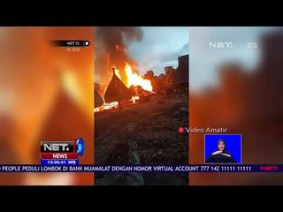 Rumah Adat di Kampung Gurusina Terbakar