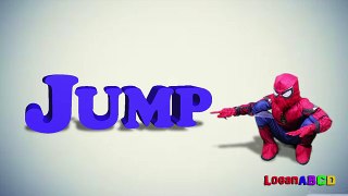 The letter J for Children Marvel Spiderman Superhero J for Jump
