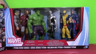 Marvel avengers toys collection Action Figures Unboxing and Spiderman!