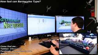 How fast can Barnacules type on his das Keyboard? Lets find out!
