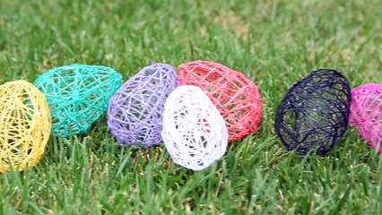 DIY | Yarn Easter Eggs (Cute and Easy!!)