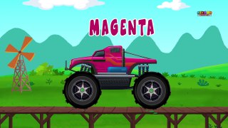 monster trucks | learn colors | coloring toy trucks | kids video