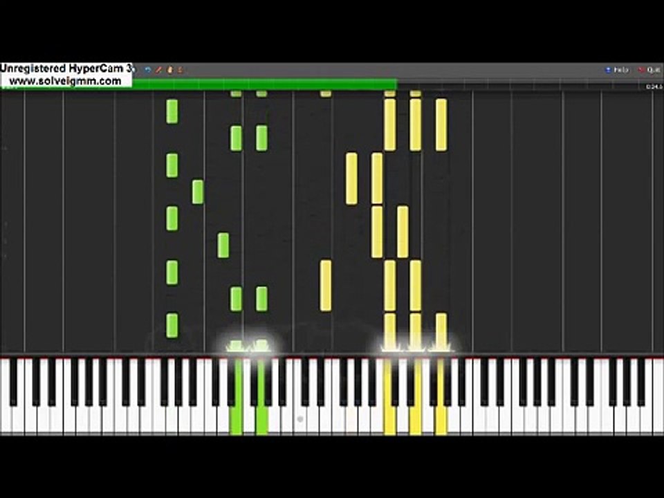 Spongebob Squarepants Theme Piano Tutorial (Synthesia)