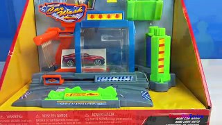 FAST LANE MINI CAR WASH PLAYSET & DISNEY CARS HOTWHEELS MATCHBOX COLOR CHANGERS MOTOR MAX