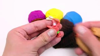 Play Doh Ice Cream Cone Surprise Eggs Spongebob Hello Kitty Lion King Angry Birds