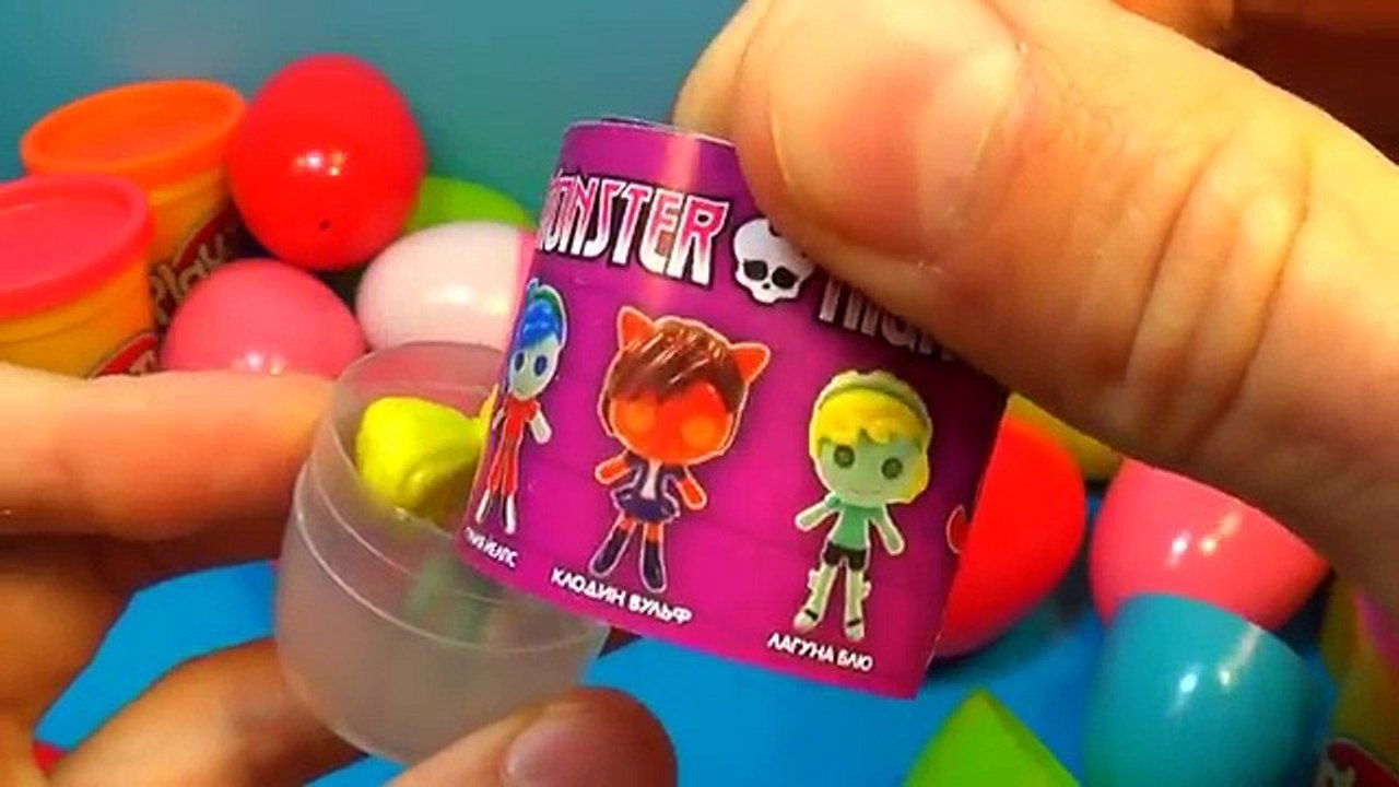 30 surprise eggs! Disney Cars MARVEL IRON MAN Hello Kitty MINIONS Thomas PONY LPS Party An