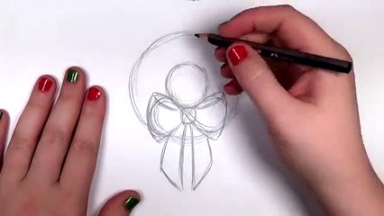 How to Draw a Cartoon Christmas Wreath | CC
