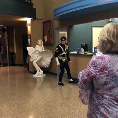 Michael jackson.This was me leaving work today.