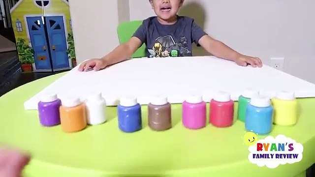 Finger painting for kids with Ryans Family Review