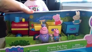 Thomas and Friends Toy Box | Peppa Pig Surprise with Grampas Little Train Unboxing | Rail