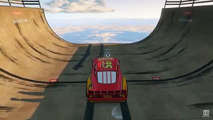 Spiderman & Lightning McQueen Diving Into Water! Jumps Compilation HD