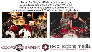 Maroon 5 Sugar Drum Cover w/ 2 Drummers! Ft. J Will